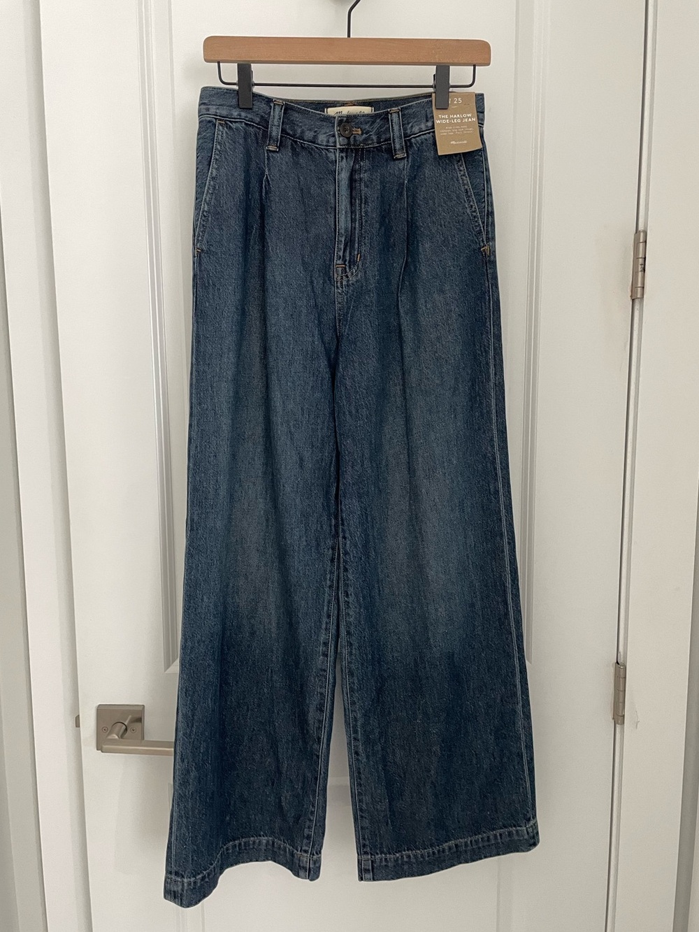 NEW Madewell The Harlow Wide Leg Jean Airy Denim Edition Fieldale Wash NWT sk20 - Picture 3 of 10